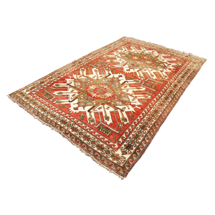 Latitude Vive 270 X 175 Red/White Area Rug Wayfair.co.uk
